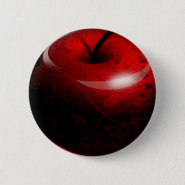 Bóton Redondo 5.08cm Apple brilhante vermelho - fruta proibida