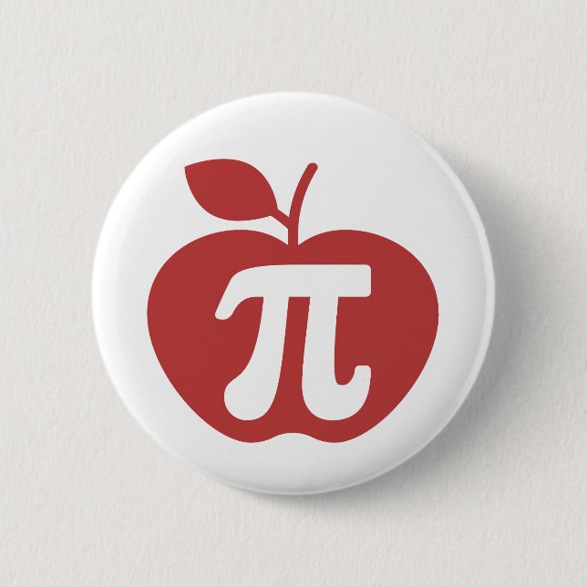 Bóton Redondo 5.08cm Apple Pi 3.14 (Frente)