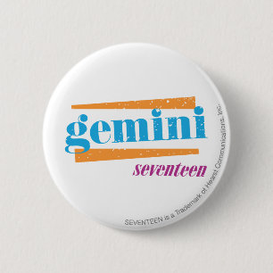 Bóton Redondo 5.08cm Aqua dos Gêmeos