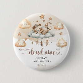 Bóton Redondo 5.08cm Aquarela cores enferrujadas cor neutra do gênero n