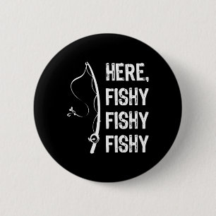 Bóton Redondo 5.08cm Aqui Peixinho Peixinho Camiseta Camisas Engraçadas