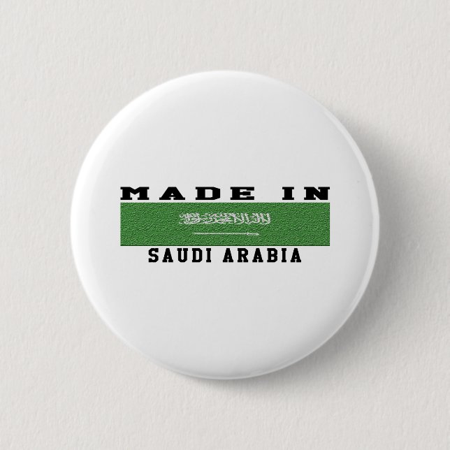 Bóton Redondo 5.08cm Arábia Saudita fez no design (Frente)