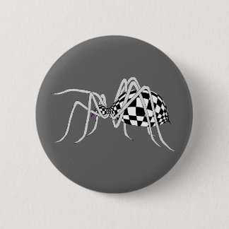 Bóton Redondo 5.08cm Aranha Checkered