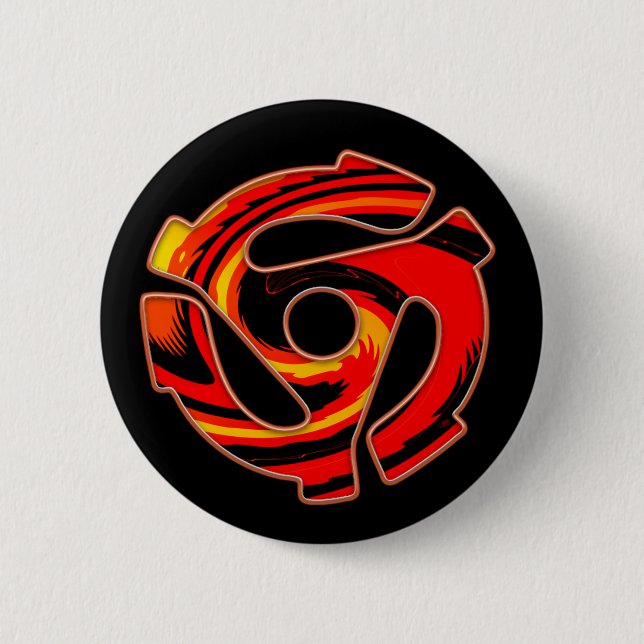 Bóton Redondo 5.08cm Aranha de 45 RPM (Frente)