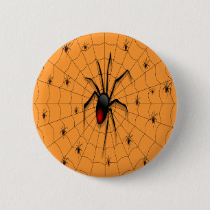 Bóton Redondo 5.08cm Aranha e Bebês de Viúva Negra -
