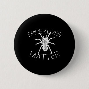 Bóton Redondo 5.08cm Aranha Vive Problema Engraçado Memória de Insetos