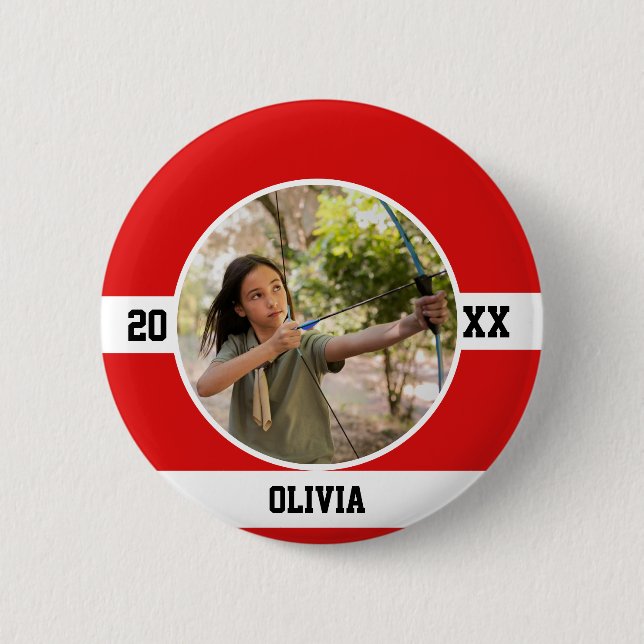 Bóton Redondo 5.08cm Archery Button Bow Sport Arrow Hunter Archer (Frente)