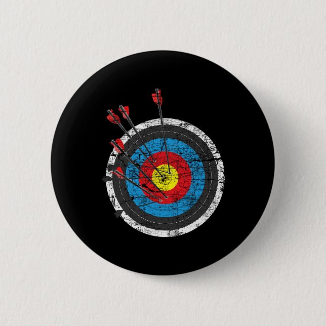 Bóton Redondo 5.08cm Archery Target - Archer Bowman Arco Hunting Bowhun (Frente)