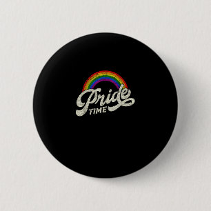 Bóton Redondo 5.08cm Arco-Íris, Orgulho, Tanque LGBT Superior