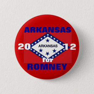Bóton Redondo 5.08cm Arkansas para Romney 2012
