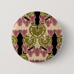 Bóton Redondo 5.08cm Art Nouveau padrão nº 4