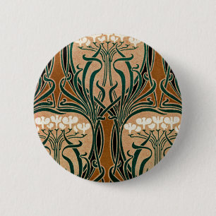 Bóton Redondo 5.08cm Art Nouveau padrão nº 9