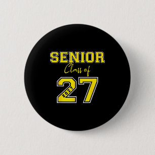 Bóton Redondo 5.08cm Arte da Turma Senior 2027 Camisa Dourada