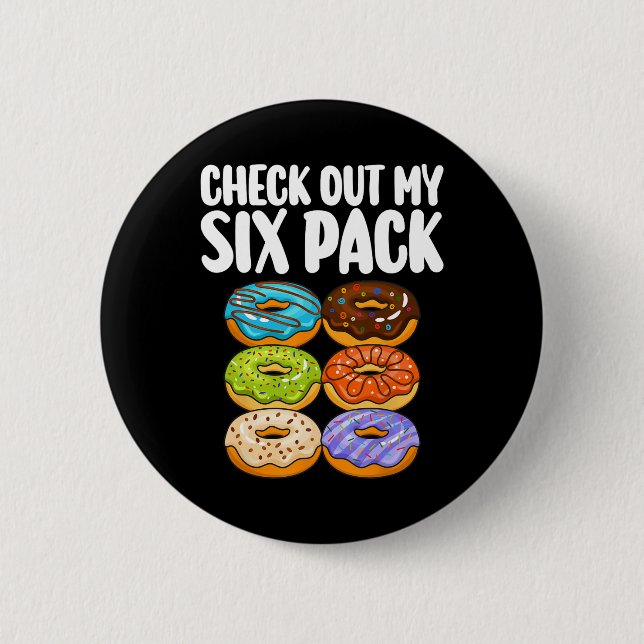 Bóton Redondo 5.08cm Arte De Rosquinha Engraçada Para Homens Mulheres D (Frente)