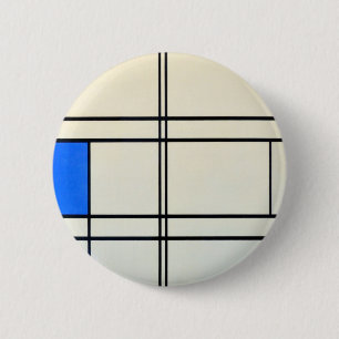 Bóton Redondo 5.08cm Arte moderna de Piet Mondrian