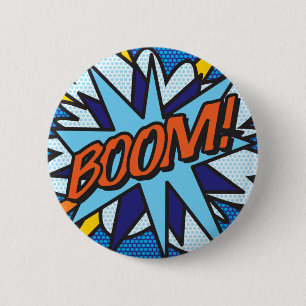 Bóton Redondo 5.08cm Arte Pop de Quadrinhos BOOM!