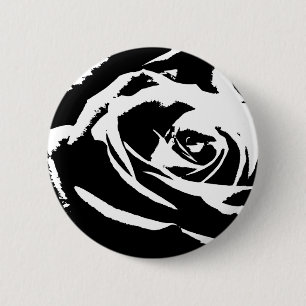 Bóton Redondo 5.08cm Arte Rosa posterizada