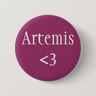 Bóton Redondo 5.08cm Artemis <3 Deusa da Caça