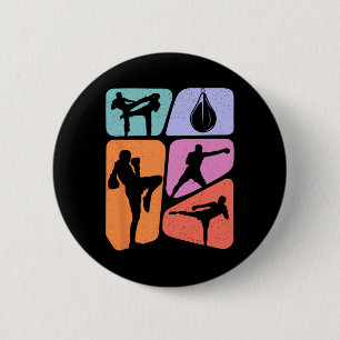 Bóton Redondo 5.08cm Artes Marciais Muay Thai Crianças Meninos Homens K