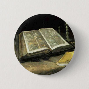 Bóton Redondo 5.08cm Artista idoso da arte da pintura do vintage de Van