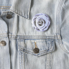 Bóton Redondo 5.08cm Artístico Grande Rosa Azul Pálido