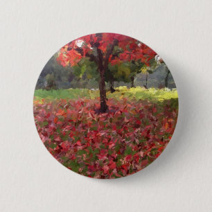 Bóton Redondo 5.08cm Árvore de Mapeamento Vermelho