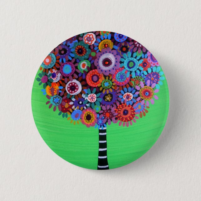 BÓTON REDONDO 5.08CM ÁRVORE DE VIDA (Frente)