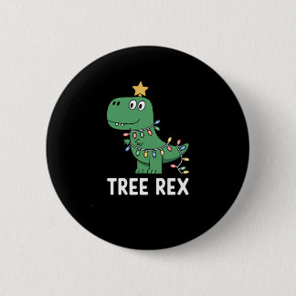 Bóton Redondo 5.08cm Árvore Divertida Rex Natal Dinossauro Festa Piada