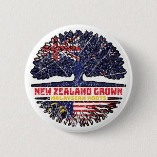 Bóton Redondo 5.08cm Árvore Neozelandesa Malásia