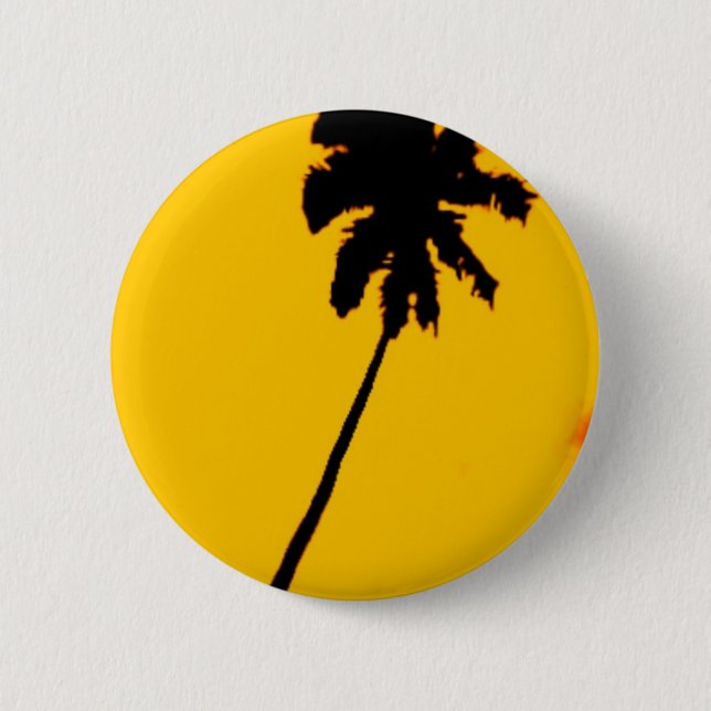 Bóton Redondo 5.08cm Árvore Tropical de Palm (Frente)