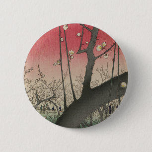 Bóton Redondo 5.08cm Árvores de solário japonesas