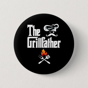 Bóton Redondo 5.08cm As Camisetas Gráficas O Grillfather Churrasco E Fu