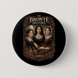 Bóton Redondo 5.08cm As Irmãs Brontë