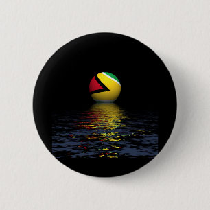 Bóton Redondo 5.08cm ascensão de bandeira da Guiana