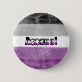 Bóton Redondo 5.08cm Asexual pride flag badge
