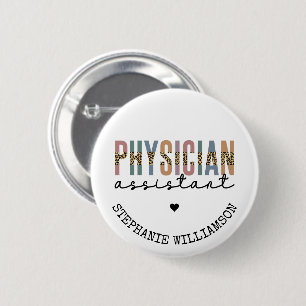 Bóton Redondo 5.08cm Associado Médico Assistente Personalizado
