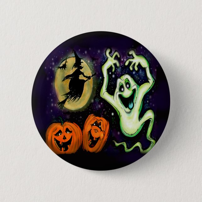 Bóton Redondo 5.08cm Assustador (Frente)