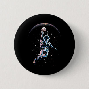Bóton Redondo 5.08cm Astronaut Slam Dunk Espaço Camiseta Sketll Amante 
