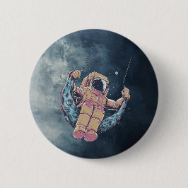 Bóton Redondo 5.08cm Astronauta