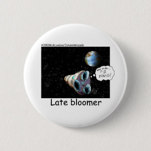 Bóton Redondo 5.08cm Astronauta de Desenvolvimento Tardio Presentes e C
