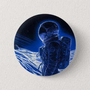 Bóton Redondo 5.08cm Astronauta feminino