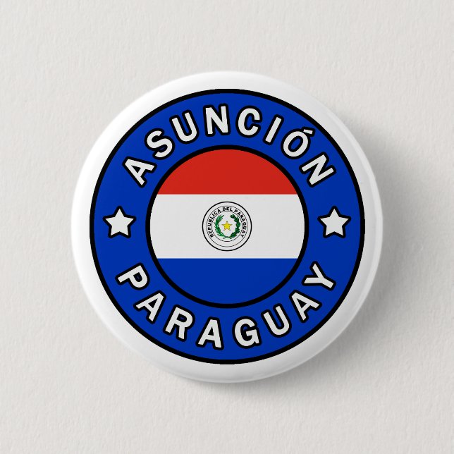 Bóton Redondo 5.08cm Asunción Paraguai (Frente)