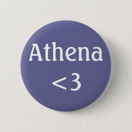 Bóton Redondo 5.08cm Athena <3 badge