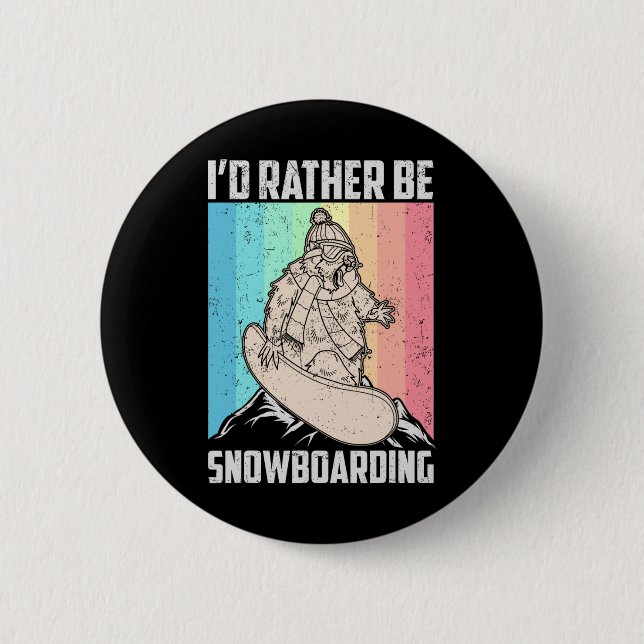 Bóton Redondo 5.08cm Atividade Competitiva do Snowboard Skiing Snowboar (Frente)