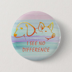 Bóton Redondo 5.08cm Ativista Vegetariana do Pro Vegan Go Vegan Waterco