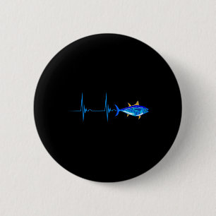 Bóton Redondo 5.08cm Atum Rabilho-Coração Ekg Peixes De Profundidade Pu
