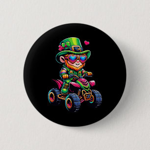 Bóton Redondo 5.08cm Atv 4 Rodas Leprechaun Crianças Homens Mulheres St