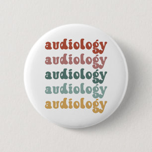 Bóton Redondo 5.08cm Audiologia   Doutor Audiologista Retro