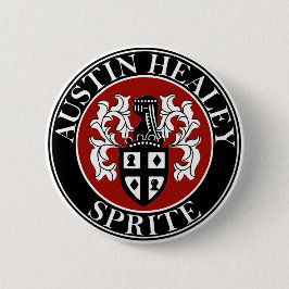 Bóton Redondo 5.08cm Austin Healey Car Clássico Crachá Pato de Caminho