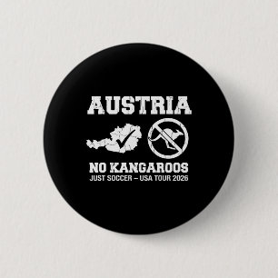 Bóton Redondo 5.08cm Áustria Sem Cangurus Só Futebol 2026 Camisa de Fã